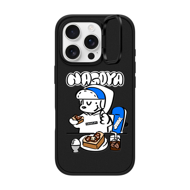 Skater JOHN x CASETiFY iPhone 16 Pro Case Matte Black インパクトリングスタンドケース MagSafe対応 Skater John Nagoya Food Phone Case Skater JOHN x CASETiFY iPhone 16 Pro Case Matte Black インパクトリングスタンドケース MagSafe対応 Skater John Nagoya Food Phone Case