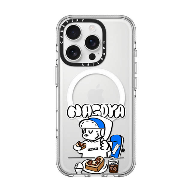 Skater JOHN x CASETiFY iPhone 16 Pro Case Clear Clear Case MagSafe Compatible Skater John Nagoya Food Phone Case Skater JOHN x CASETiFY iPhone 16 Pro Case Clear Clear Case MagSafe Compatible Skater John Nagoya Food Phone Case
