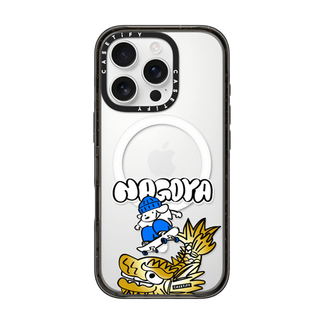 Skater JOHN x CASETiFY iPhone 16 Pro Case Black Impact Case MagSafe Compatible Skater John Nagoya Phone Case Skater JOHN x CASETiFY iPhone 16 Pro Case Black Impact Case MagSafe Compatible Skater John Nagoya Phone Case