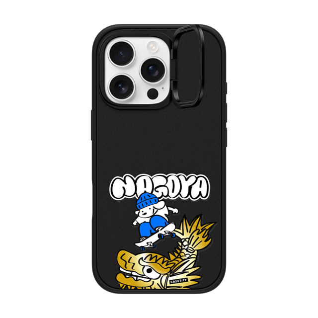Skater JOHN x CASETiFY iPhone 16 Pro Case Matte Black インパクトリングスタンドケース MagSafe対応 Skater John Nagoya Phone Case Skater JOHN x CASETiFY iPhone 16 Pro Case Matte Black インパクトリングスタンドケース MagSafe対応 Skater John Nagoya Phone Case