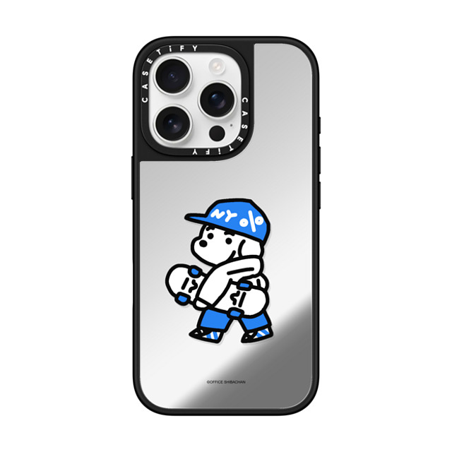 Skater JOHN x CASETiFY iPhone 16 Pro Case Dog,Sport Silver on Black ミラーケース MagSafe対応 mini JOHN (Skater) Father's Day Skater JOHN x CASETiFY iPhone 16 Pro Case Dog,Sport Silver on Black ミラーケース MagSafe対応 mini JOHN (Skater) Father's Day