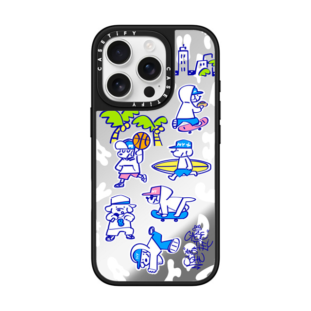 Skater JOHN x CASETiFY iPhone 16 Pro Case Silver on Black ミラーケース MagSafe対応 CASETiFY AND JOHN (Everyone is John) Mother's Day Skater JOHN x CASETiFY iPhone 16 Pro Case Silver on Black ミラーケース MagSafe対応 CASETiFY AND JOHN (Everyone is John) Mother's Day