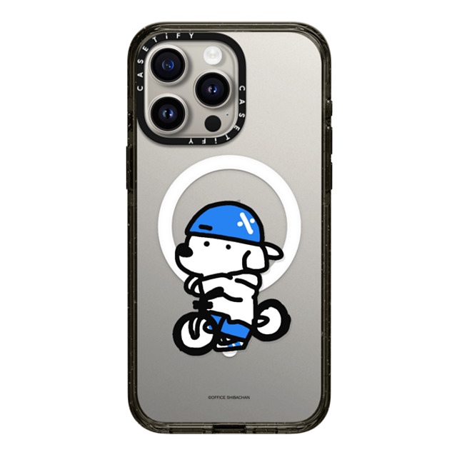 Skater JOHN x CASETiFY iPhone 15 Pro Max ケース ブラック インパクトケース MagSafe対応 mini JOHN (Cycling)