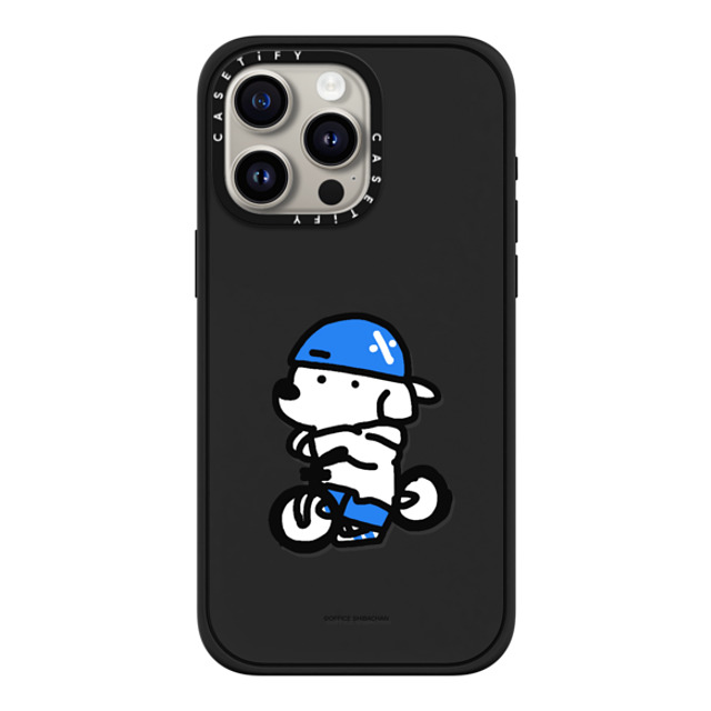 Skater JOHN x CASETiFY iPhone 15 Pro Max ケース マットブラック インパクトケース MagSafe対応 mini JOHN (Cycling)