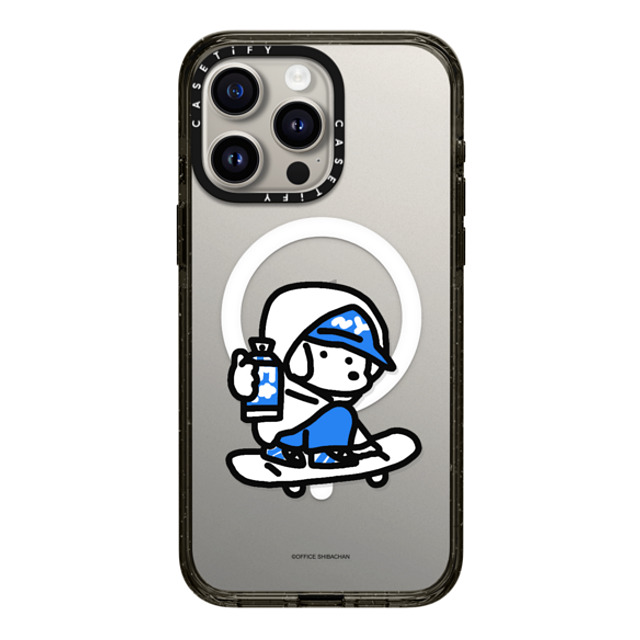 Skater JOHN x CASETiFY iPhone 15 Pro Max ケース ブラック インパクトケース MagSafe対応 mini JOHN (Graffiti)