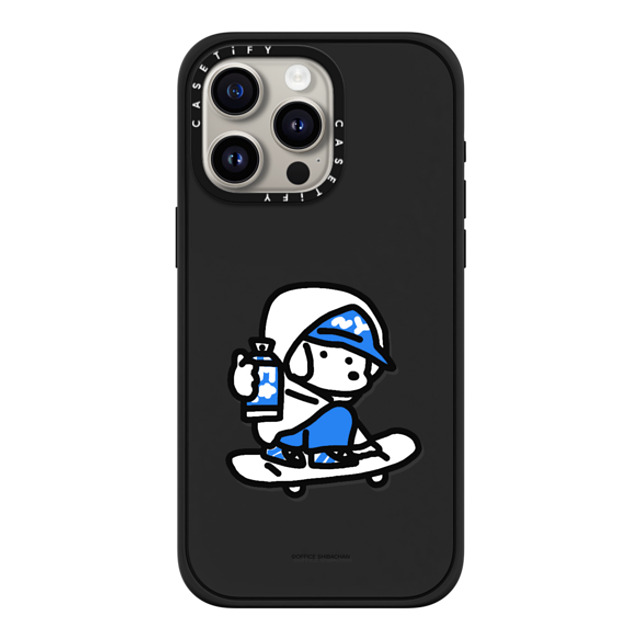 Skater JOHN x CASETiFY iPhone 15 Pro Max ケース マットブラック インパクトケース MagSafe対応 mini JOHN (Graffiti)