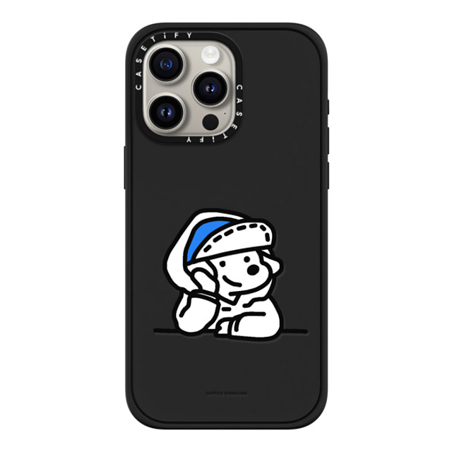 Skater JOHN x CASETiFY iPhone 15 Pro Max ケース マットブラック インパクトケース MagSafe対応 mini JOHN (Lover)