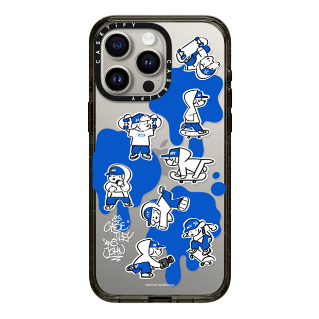 Skater JOHN x CASETiFY iPhone 15 Pro Max ケース ブラック インパクトケース CASETiFY AND JOHN (paint)