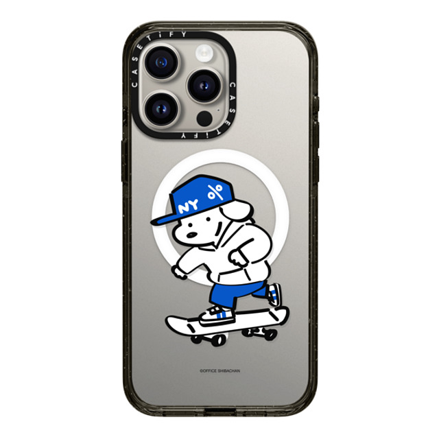 Skater JOHN x CASETiFY iPhone 15 Pro Max ケース ブラック インパクトケース MagSafe対応 Let's have fun