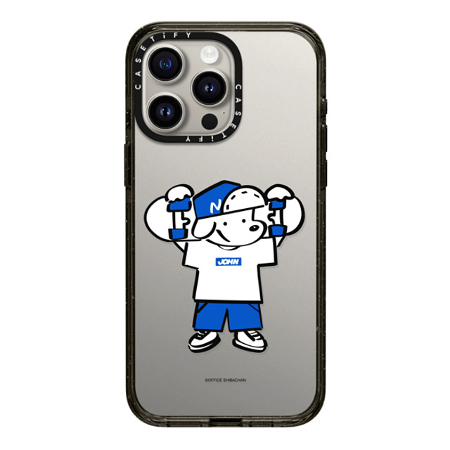 Skater JOHN x CASETiFY iPhone 15 Pro Max ケース ブラック インパクトケース Let's take it easy