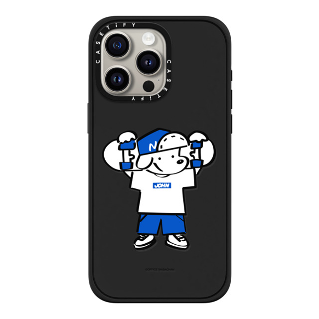 Skater JOHN x CASETiFY iPhone 15 Pro Max ケース マットブラック インパクトケース MagSafe対応 Let's take it easy