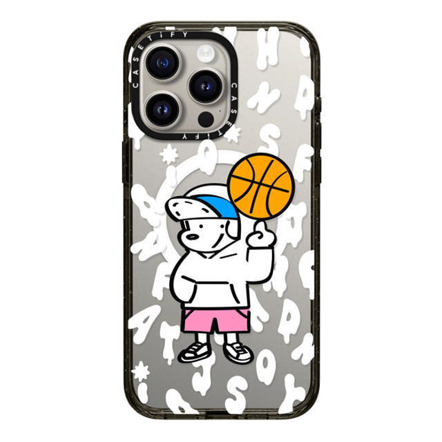 Skater JOHN x CASETiFY iPhone 15 Pro Max ケース ブラック インパクトケース MagSafe対応 CASETiFY AND JOHN (basketball)