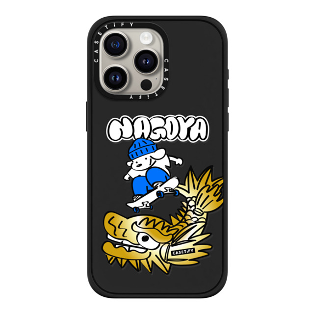 Skater JOHN x CASETiFY iPhone 15 Pro Max Case Matte Black Impact Case MagSafe Compatible Skater John Nagoya Phone Case Skater JOHN x CASETiFY iPhone 15 Pro Max Case Matte Black Impact Case MagSafe Compatible Skater John Nagoya Phone Case