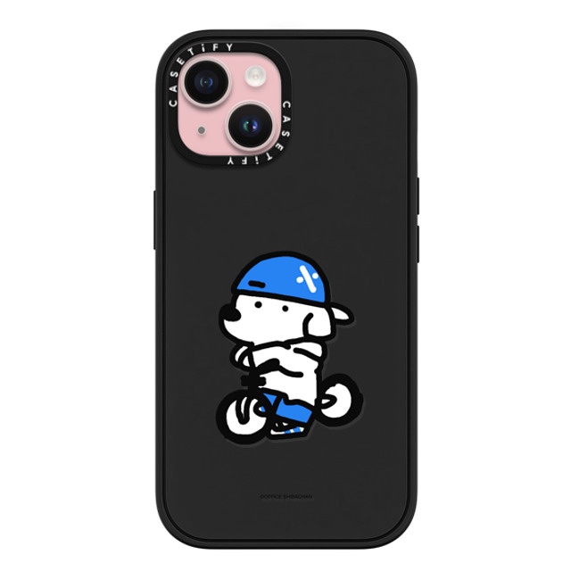 Skater JOHN x CASETiFY iPhone 15 ケース マットブラック インパクトケース MagSafe対応 mini JOHN (Cycling)