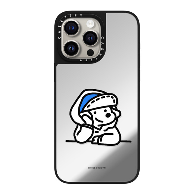 Skater JOHN x CASETiFY iPhone 15 Pro Max ケース Silver on Black ミラーケース MagSafe対応 mini JOHN (Lover)