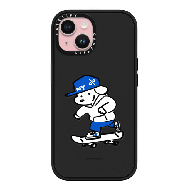 Skater JOHN x CASETiFY iPhone 15 ケース マットブラック インパクトケース MagSafe対応 Let's have fun