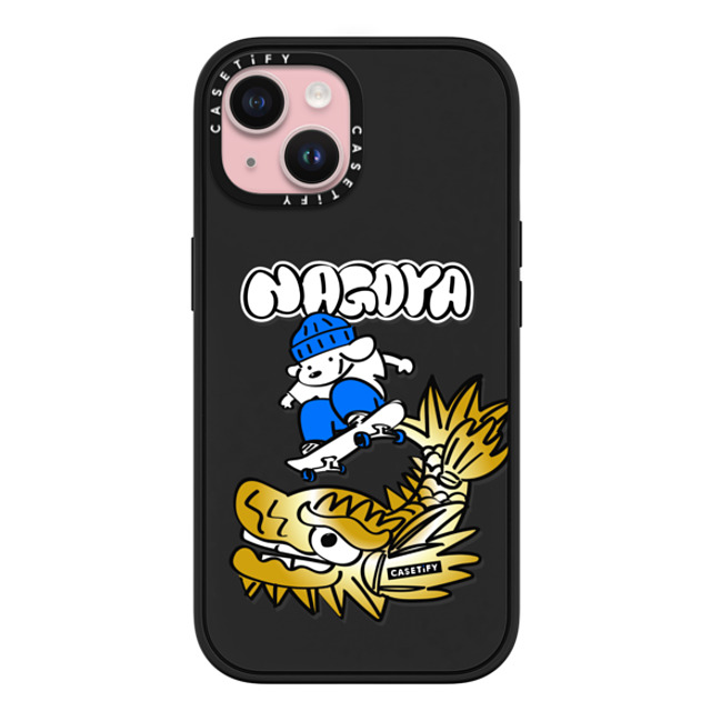 Skater JOHN x CASETiFY iPhone 15 Case Matte Black Impact Case MagSafe Compatible Skater John Nagoya Phone Case Skater JOHN x CASETiFY iPhone 15 Case Matte Black Impact Case MagSafe Compatible Skater John Nagoya Phone Case