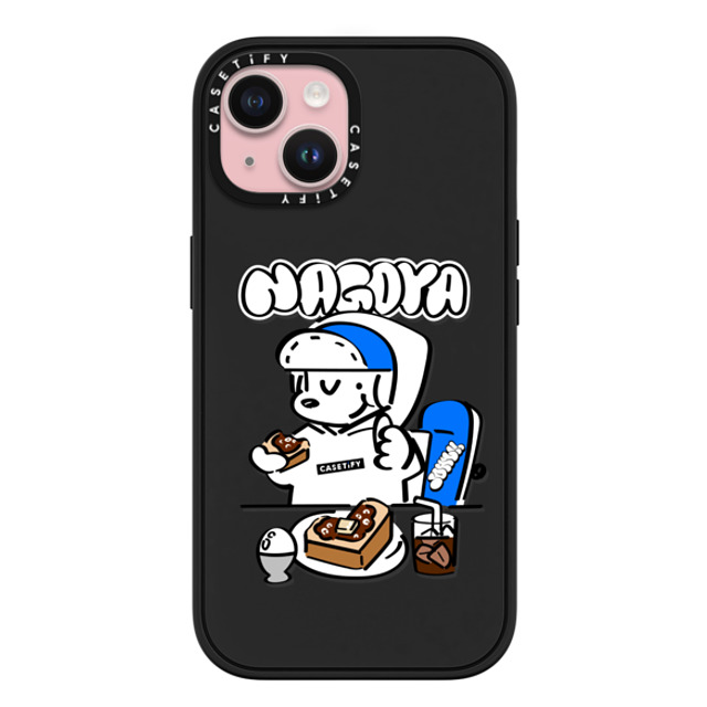 Skater JOHN x CASETiFY iPhone 15 Case Matte Black Impact Case MagSafe Compatible Skater John Nagoya Food Phone Case Skater JOHN x CASETiFY iPhone 15 Case Matte Black Impact Case MagSafe Compatible Skater John Nagoya Food Phone Case
