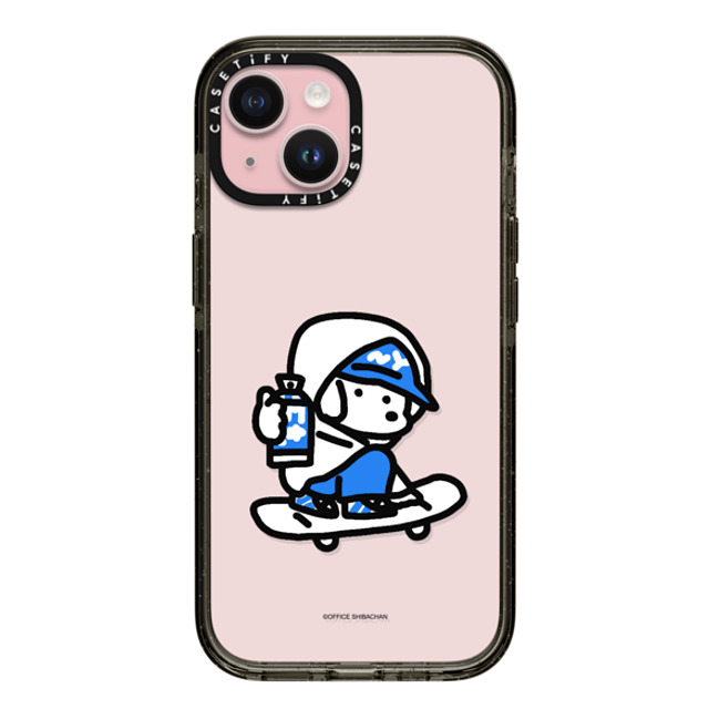 Skater JOHN x CASETiFY iPhone 15 ケース ブラック インパクトケース mini JOHN (Graffiti)