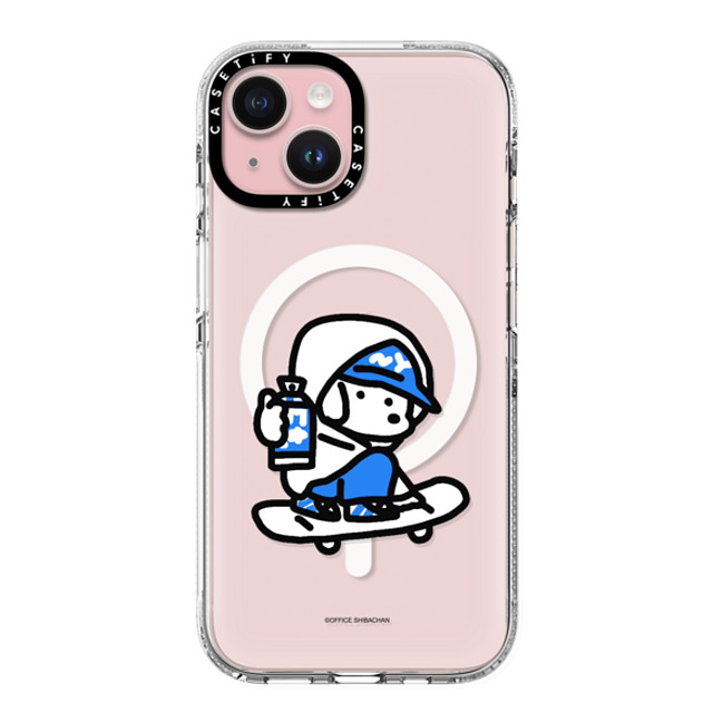 Skater JOHN x CASETiFY iPhone 15 ケース クリア クリア ケース MagSafe対応 mini JOHN (Graffiti)