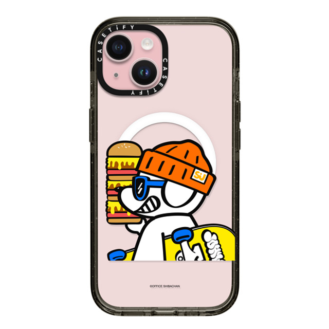 Skater JOHN x CASETiFY iPhone 15 ケース Dog,Sport ブラック インパクトケース MagSafe対応 What's UP JOHN! (Mega burger) Father's Day Skater JOHN x CASETiFY iPhone 15 ケース Dog,Sport ブラック インパクトケース MagSafe対応 What's UP JOHN! (Mega burger) Father's Day