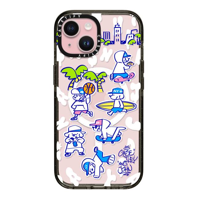 Skater JOHN x CASETiFY iPhone 15 Case Black Impact Case MagSafe Compatible CASETiFY AND JOHN (Everyone is John) Back to School Skater JOHN x CASETiFY iPhone 15 Case Black Impact Case MagSafe Compatible CASETiFY AND JOHN (Everyone is John) Back to School