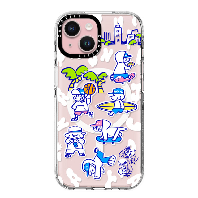 Skater JOHN x CASETiFY iPhone 15 Case Clear Clear Case MagSafe Compatible CASETiFY AND JOHN (Everyone is John) Mother's Day Skater JOHN x CASETiFY iPhone 15 Case Clear Clear Case MagSafe Compatible CASETiFY AND JOHN (Everyone is John) Mother's Day