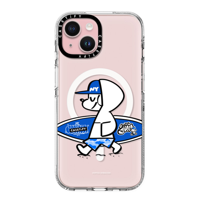 Skater JOHN x CASETiFY iPhone 15 ケース クリア クリア ケース MagSafe対応 CASETiFY AND JOHN (surfing)