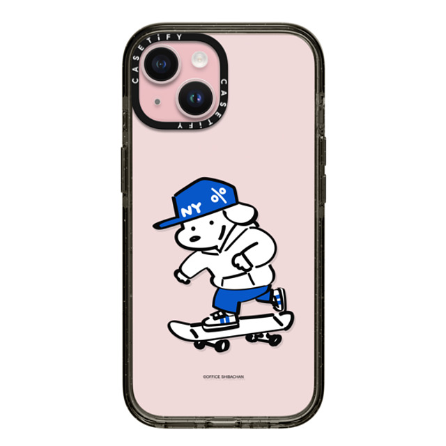 Skater JOHN x CASETiFY iPhone 15 ケース ブラック インパクトケース Let's have fun