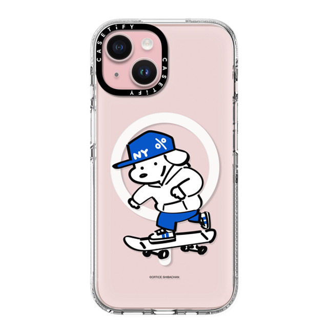 Skater JOHN x CASETiFY iPhone 15 ケース クリア クリア ケース MagSafe対応 Let's have fun