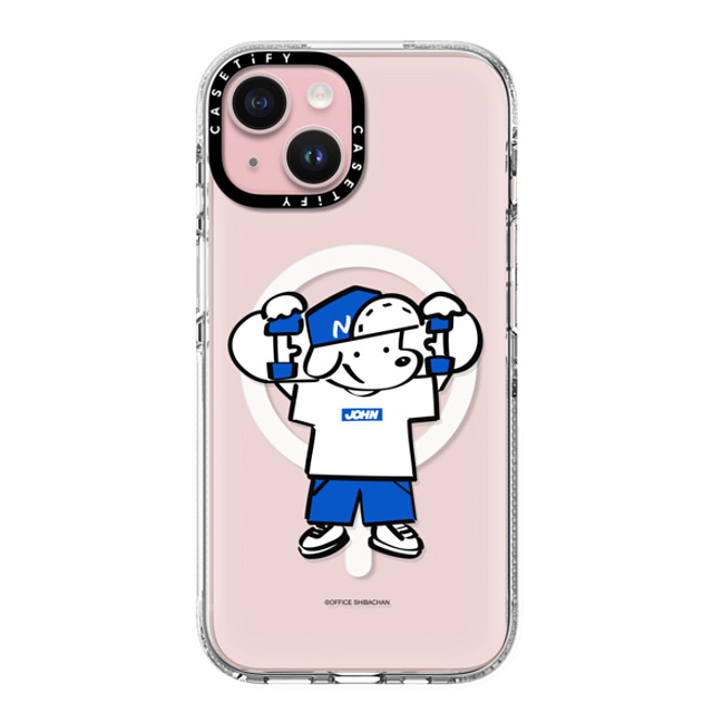 Skater JOHN x CASETiFY iPhone 15 ケース クリア クリア ケース MagSafe対応 Let's take it easy