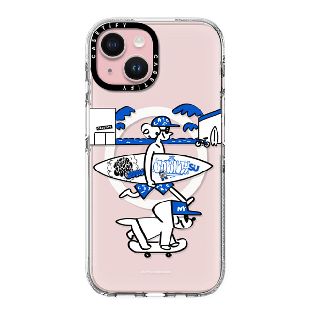 Skater JOHN x CASETiFY iPhone 15 ケース クリア クリア ケース MagSafe対応 CASETiFY AND JOHN (friend)