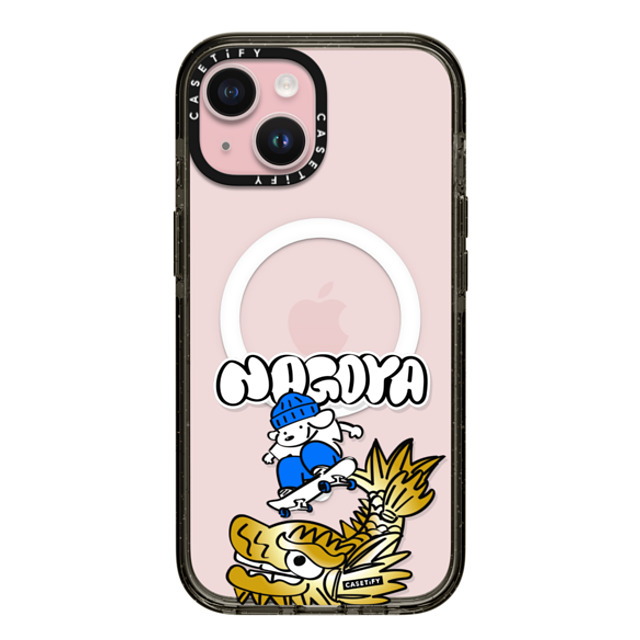 Skater JOHN x CASETiFY iPhone 15 Case Black Impact Case MagSafe Compatible Skater John Nagoya Phone Case Skater JOHN x CASETiFY iPhone 15 Case Black Impact Case MagSafe Compatible Skater John Nagoya Phone Case