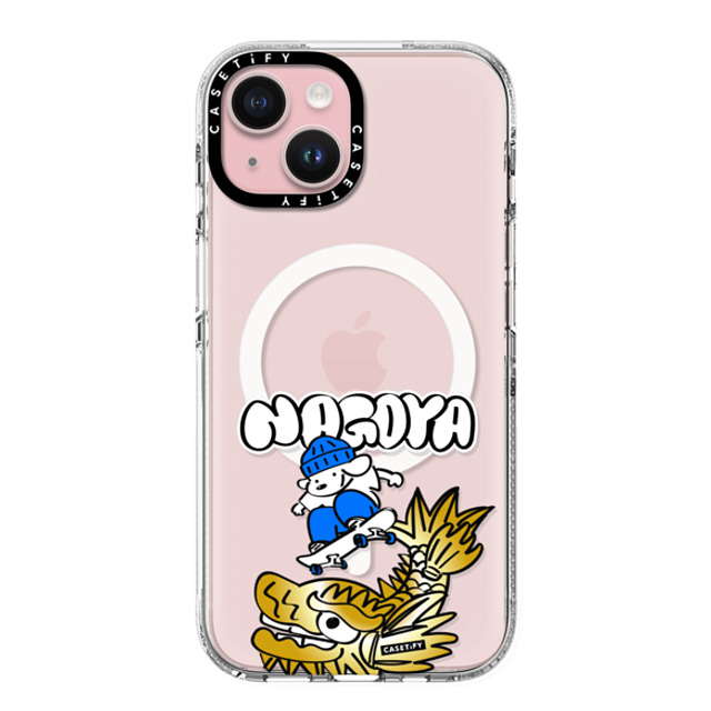 Skater JOHN x CASETiFY iPhone 15 Case Clear Clear Case MagSafe Compatible Skater John Nagoya Phone Case Skater JOHN x CASETiFY iPhone 15 Case Clear Clear Case MagSafe Compatible Skater John Nagoya Phone Case