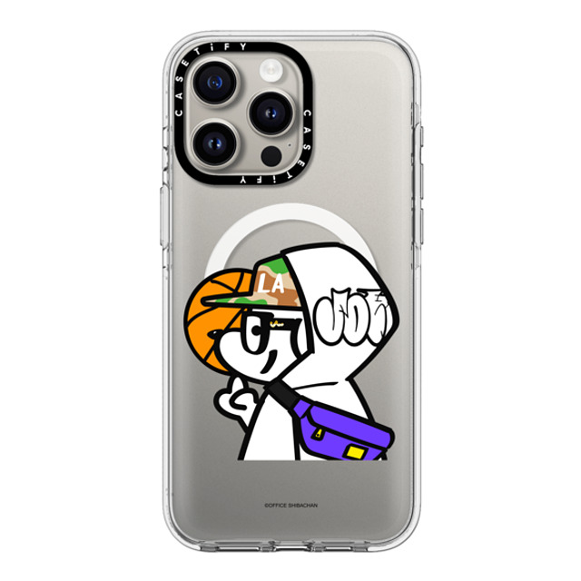 Skater JOHN x CASETiFY iPhone 15 Pro Max ケース クリア クリア ケース MagSafe対応 What's UP JOHN! (Basketball player)