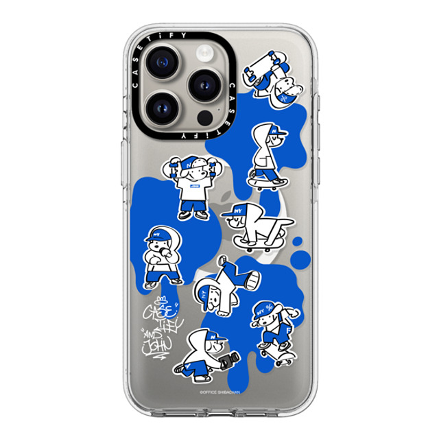 Skater JOHN x CASETiFY iPhone 15 Pro Max ケース クリア クリア ケース MagSafe対応 CASETiFY AND JOHN (paint)