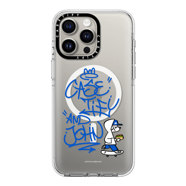 Skater JOHN x CASETiFY iPhone 15 Pro Max ケース クリア クリア ケース MagSafe対応 CASETiFY AND JOHN (graffiti)