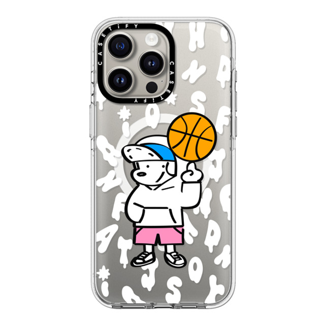 Skater JOHN x CASETiFY iPhone 15 Pro Max ケース クリア クリア ケース MagSafe対応 CASETiFY AND JOHN (basketball)