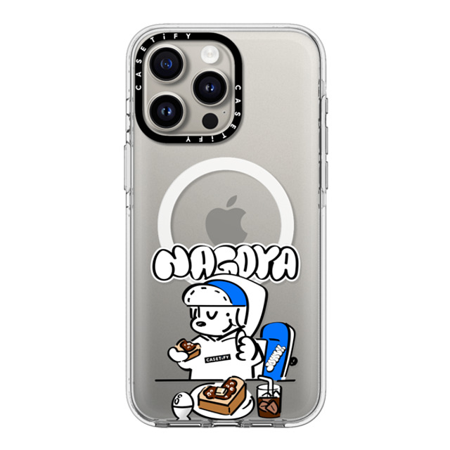 Skater JOHN x CASETiFY iPhone 15 Pro Max Case Clear Clear Case MagSafe Compatible Skater John Nagoya Food Phone Case Skater JOHN x CASETiFY iPhone 15 Pro Max Case Clear Clear Case MagSafe Compatible Skater John Nagoya Food Phone Case