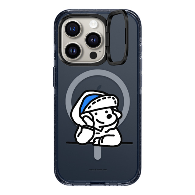 Skater JOHN x CASETiFY iPhone 15 Pro ケース Classic Blue インパクトリングスタンドケース MagSafe対応 mini JOHN (Lover)