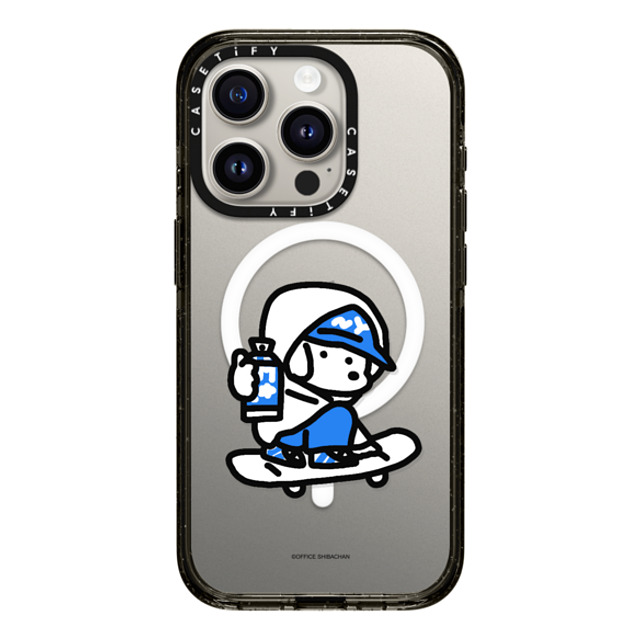 Skater JOHN x CASETiFY iPhone 15 Pro ケース ブラック インパクトケース MagSafe対応 mini JOHN (Graffiti)