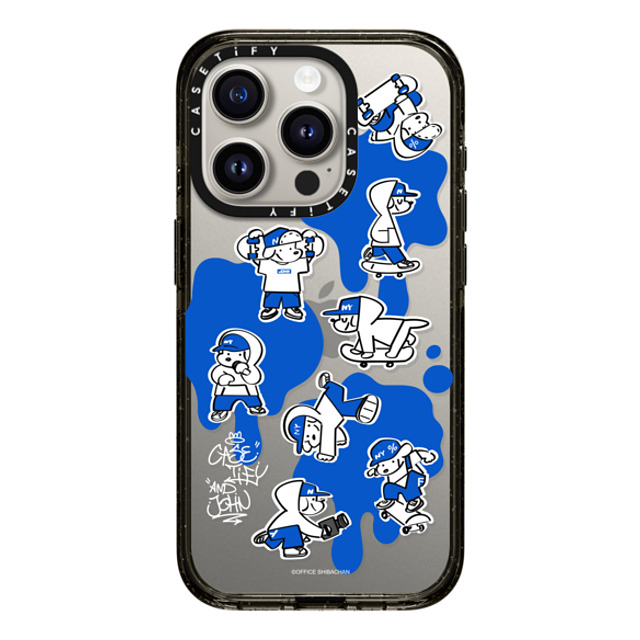 Skater JOHN x CASETiFY iPhone 15 Pro ケース ブラック インパクトケース CASETiFY AND JOHN (paint)