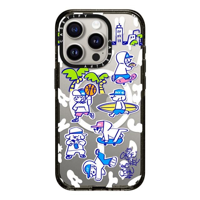 Skater JOHN x CASETiFY iPhone 15 Pro Case Black Impact Case MagSafe Compatible CASETiFY AND JOHN (Everyone is John) Mother's Day Skater JOHN x CASETiFY iPhone 15 Pro Case Black Impact Case MagSafe Compatible CASETiFY AND JOHN (Everyone is John) Mother's Day