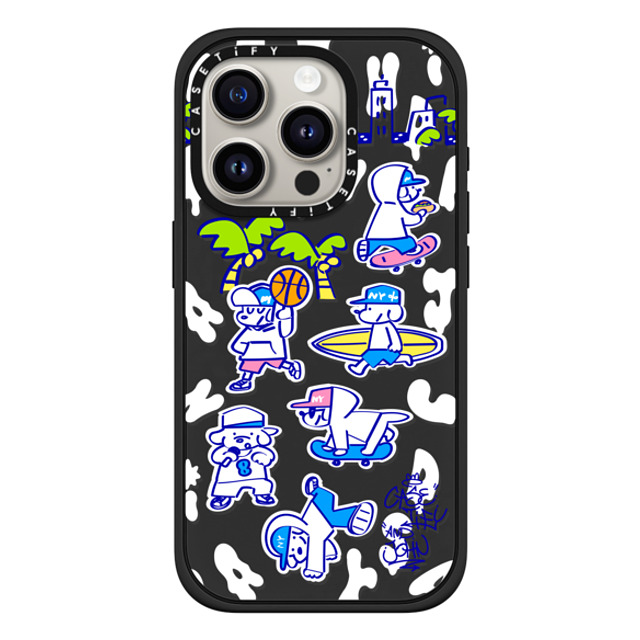 Skater JOHN x CASETiFY iPhone 15 Pro Case マットブラック Impact Case MagSafe Compatible CASETiFY AND JOHN (Everyone is John) Mother's Day Skater JOHN x CASETiFY iPhone 15 Pro Case マットブラック Impact Case MagSafe Compatible CASETiFY AND JOHN (Everyone is John) Mother's Day