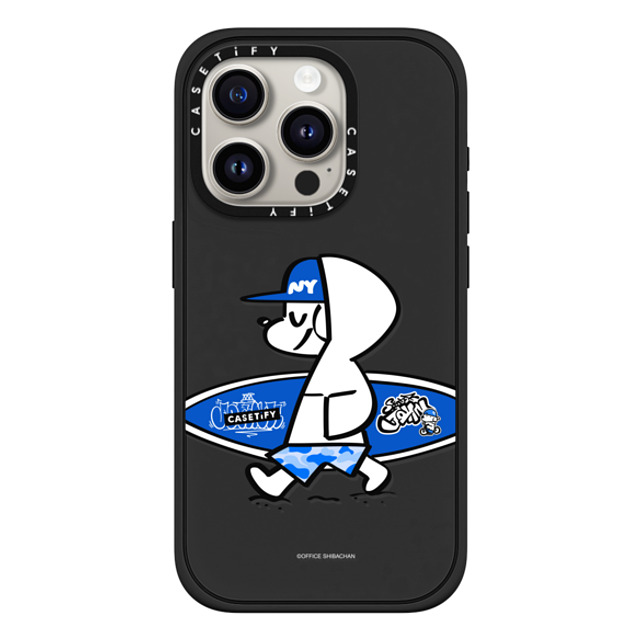 Skater JOHN x CASETiFY iPhone 15 Pro ケース マットブラック インパクトケース MagSafe対応 CASETiFY AND JOHN (surfing)