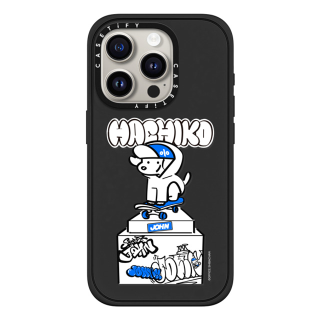 Skater JOHN x CASETiFY iPhone 15 Pro Case Matte Black Impact Case MagSafe Compatible SKATER JOHN - SHIBUYA HACHIKO_02 Back to School Skater JOHN x CASETiFY iPhone 15 Pro Case Matte Black Impact Case MagSafe Compatible SKATER JOHN - SHIBUYA HACHIKO_02 Back to School