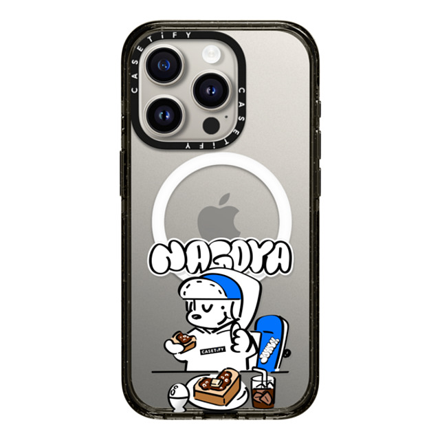 Skater JOHN x CASETiFY iPhone 15 Pro Case Black Impact Case MagSafe Compatible Skater John Nagoya Food Phone Case Skater JOHN x CASETiFY iPhone 15 Pro Case Black Impact Case MagSafe Compatible Skater John Nagoya Food Phone Case