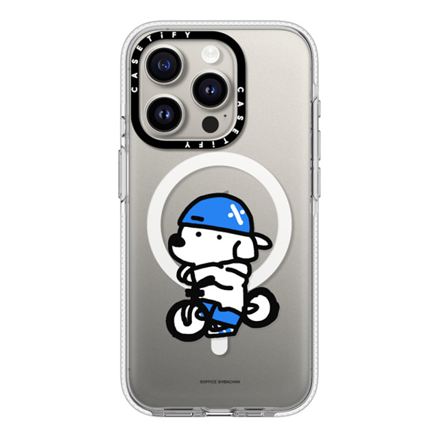 Skater JOHN x CASETiFY iPhone 15 Pro ケース クリア クリア ケース MagSafe対応 mini JOHN (Cycling)