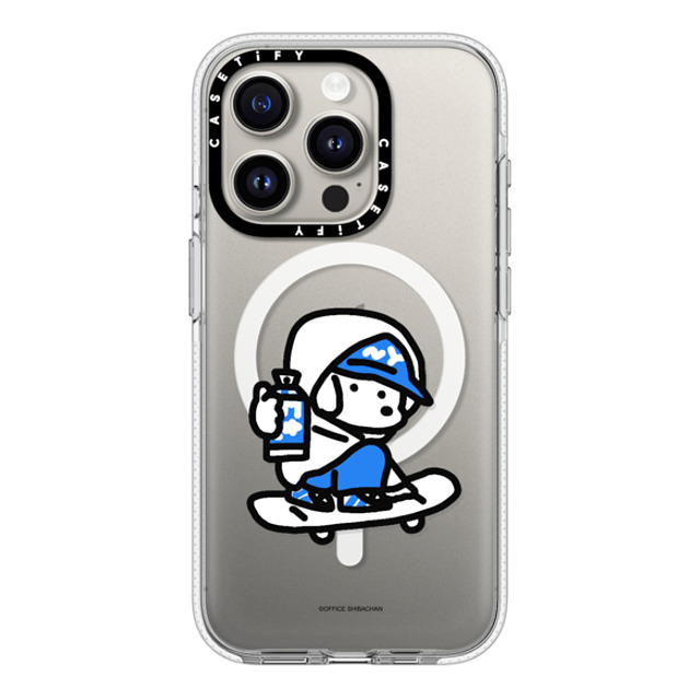 Skater JOHN x CASETiFY iPhone 15 Pro ケース クリア クリア ケース MagSafe対応 mini JOHN (Graffiti)