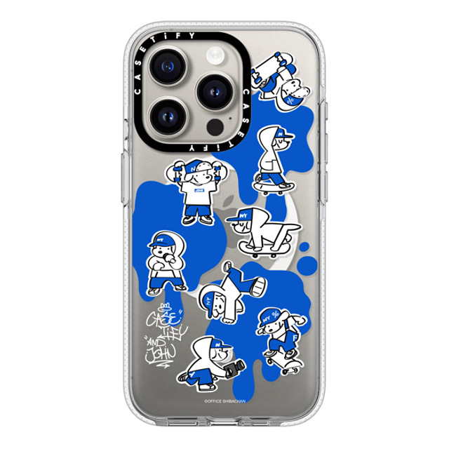 Skater JOHN x CASETiFY iPhone 15 Pro ケース クリア クリア ケース MagSafe対応 CASETiFY AND JOHN (paint)